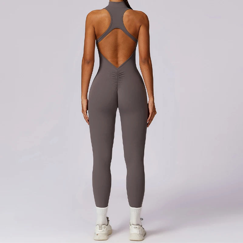 Seamless V-Back Jumpsuit