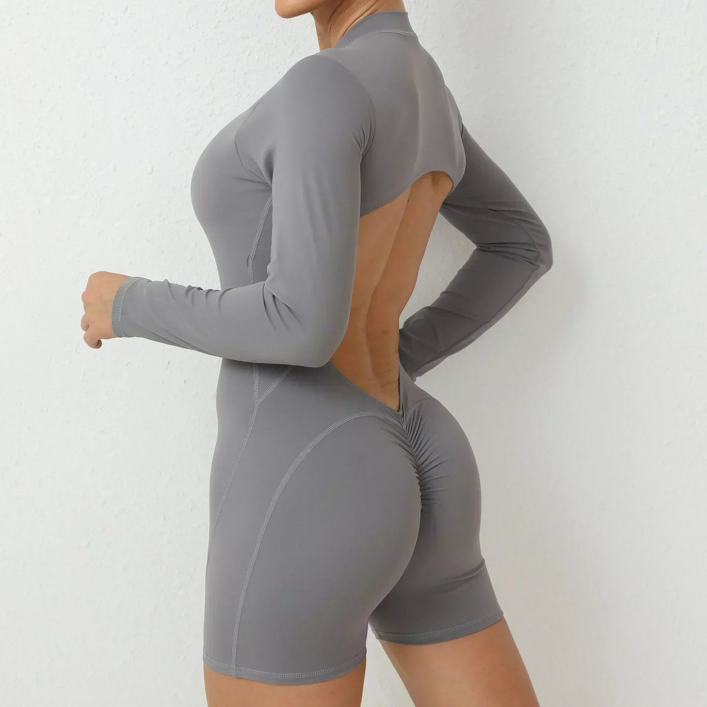 Seamless Long-Sleeve Romper